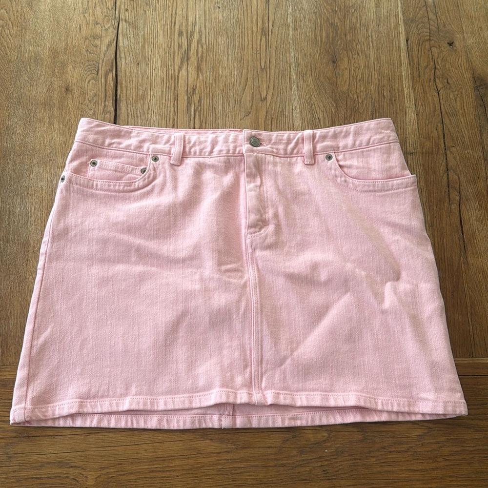 VINEYARD VINES JEAN PINK SKIRT